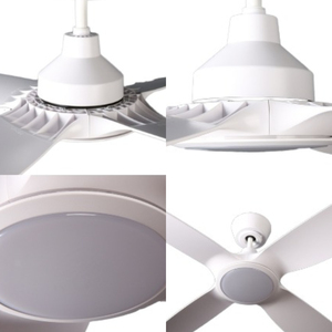 Yüksek performanslı moda dekoratif 3 Cct akıllı Led ışık 52 inç 4 bıçak uzaktan kumanda ile şık tavan vantilatörü - Product Image 3