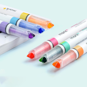 双色双线荧光笔多色荧光笔学生工作文具批发 - Product Image 3