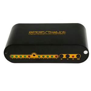 Control remoto IR Audio digital SPDIF Toslink Switch Splitter Matrix 4x2 de 4 Entrada 2 Salida - Product Image 3