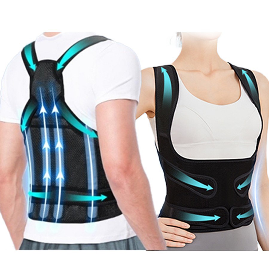 Black double-pull correction belt