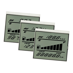 Su misura piccola dimensione 7 segmento Display moto strumenti SJXDGW038 HTN monocromatico modulo LCD penna segmento schermo - Product Image 1