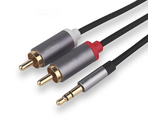 Factory OEM Audio Cable, Lotus Head <strong>RCA</strong> to DC 3.5mm Plug Audio Adapter Cable - Product Image 1