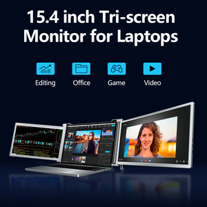 Ordenador IPS habilitado para HDR con triple Monitor de 15,4 pulgadas con múltiples puertos Pantalla LCD de tres pantallas - Product Image 5
