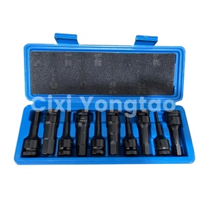 10ピースビットソケットセット、CR-MOスチール、1/2インチツールキット、SAEおよびメトリック - Product Image 2