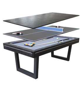 プールテーブルダイニングテーブル6/7 Foot 3 in 1多機能コンバーチブルビリヤード台 - Product Image 1