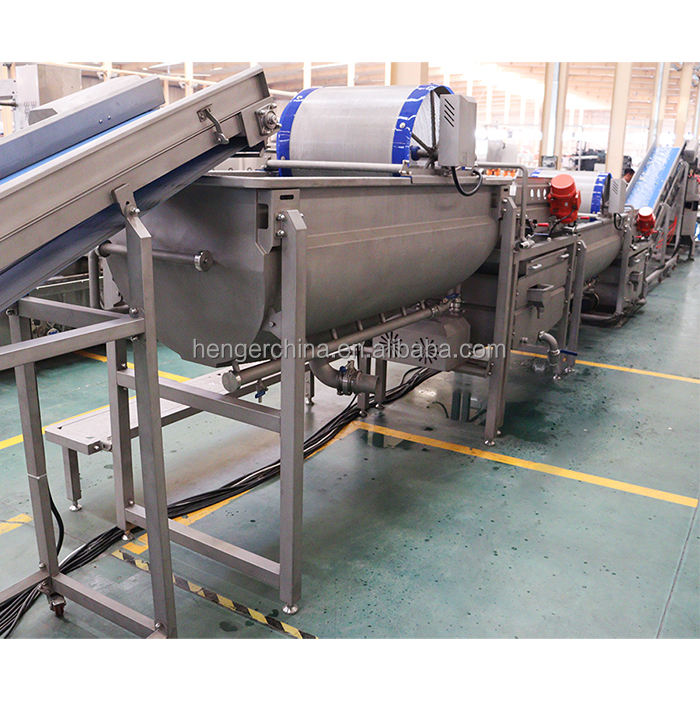 From Washing Peeling to Cutting Complete Potato Chips Production Line