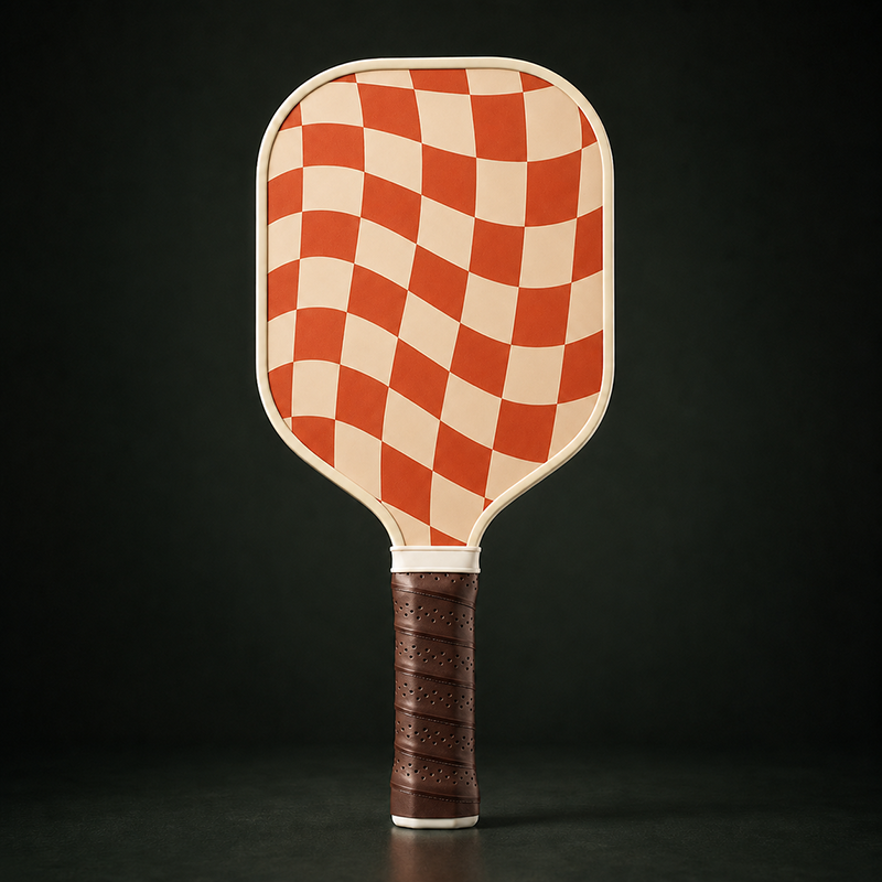 Terracotta Orange Check