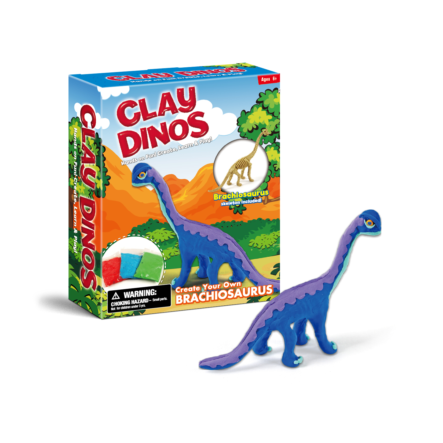 Dinos en argile-Brachiosaurus
