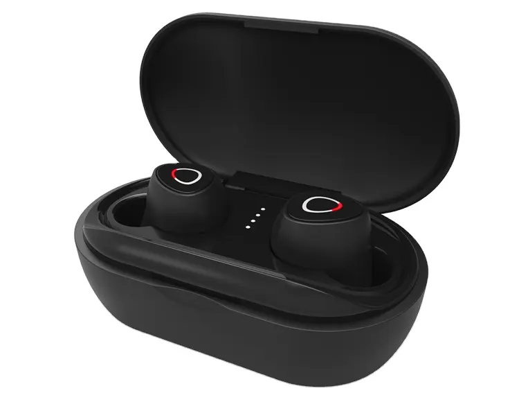 Appairage automatique — écouteurs bluetooth 5.0 tws, mini oreillettes mains libres, à contrôle tactile, sans fil, avec étui de chargement de type C