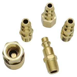 5Pcs Solid Air Coupler and Plug Kit Air Compressor Fitting Set <strong>1</strong>/4 &quot;Npt Quick <strong>Connection</strong> to Air Hose Accessories - Product Image 5