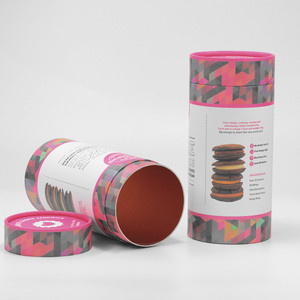 Food Grade Cookies Paper Tube Container Handmade Cookies Food Cardboard Round Packaging Cookies Snack Cardboard Cylinder <strong>Box</strong> - Product Image 6