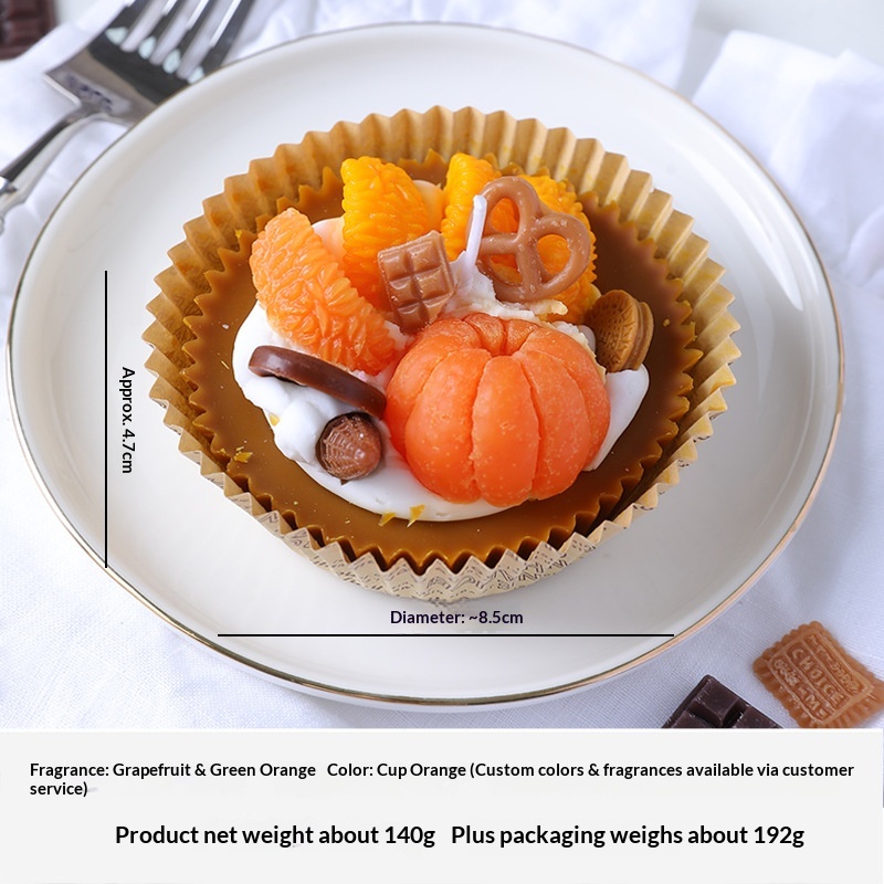 Paper cupcake - Orange