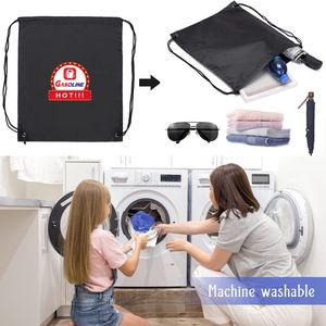 Paquete de saco de cuerda de dibujo profesional con diseñador de logotipo Bolsas de cordón de poliéster Mochila de cuerda personalizada - Product Image 3