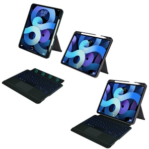 适用于iPad 10第10代10.9 2022分体磁性键盘，带保护套触控板RGB背光定制无线键盘 - Product Image 3