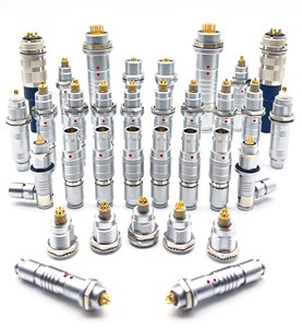 Fgg yumurta uyumlu dairesel kendinden kilitleme tıbbi bağlantı kablosu Metal kabuk 4 5 Pin 1B serisi itme çekme dişi konnektör - Product Image 2