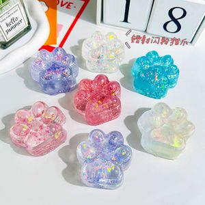 Stress Relief Vent and Release Cute Trending Venting Toy Surging <strong>Interest</strong> Trending Cat Paw Squeeze Toy Fun Glittery Hot - Product Image 1