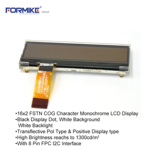 Tranflective tipo FSTN positivo 8 pin carattere cog lcd16x2 rohs modulo display lcd - Product Image 6