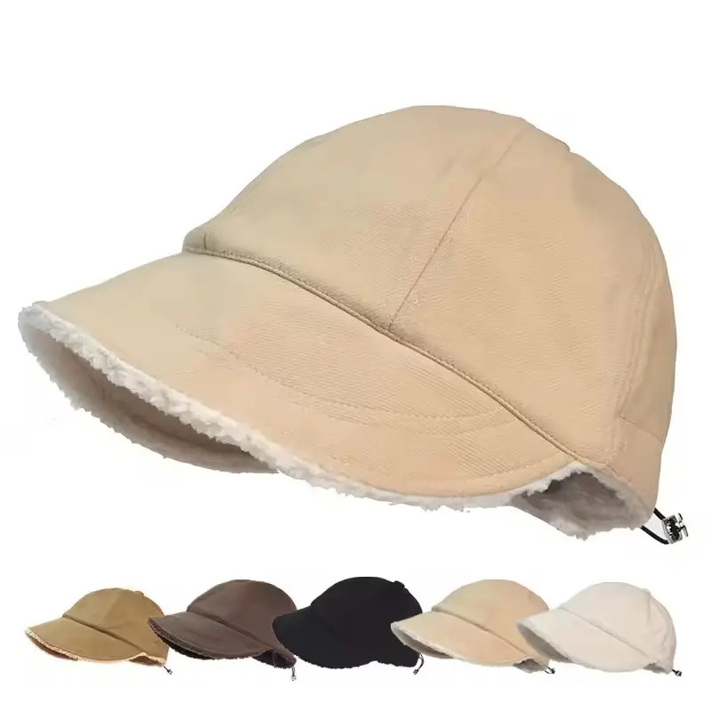 Новое поступление, 100% хлопковые шапки с 6 панелями, осенне-зимние теплые пушистые меховые флисовые плюшевые женские утепленные шапки для отдыха с логотипом на заказ
