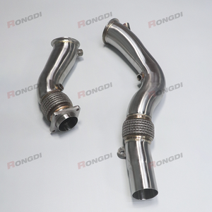 ดาวน์ไปป์ประสิทธิภาพสูงสำหรับ G80 M3 S58 M4 G82 M2 G87 3.5 "ถึง3" ระบบท่อไอเสียส่วนหัวท่อล่างแบบสปอร์ต - Product Image 4