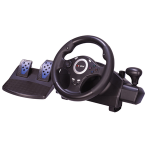 USB-Rennwagen-Lenkrad für Videospiele Kabel gebundene Steuerung mit Vibrations motor Android-Plattform Kompatibel - Product Image 1