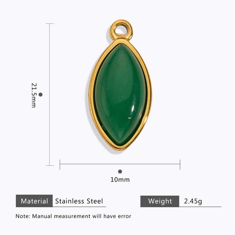 Agate verte dorée 2