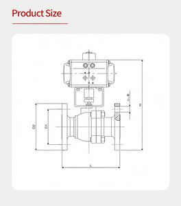 Fabrika satış yüksek kalite çift etkili akış kontrolü dişli tam delikli üç yollu küresel vana pnömatik küresel vana tek yönlü - Product Image 3