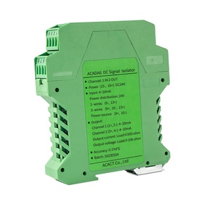 0.1%fs high precision analog 2 <strong>input</strong> 2 <strong>output</strong> 4-20ma dc signal isolator loop powered 420ma to 010v converter <strong>module</strong> - Product Image 2