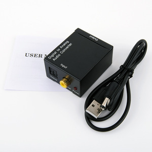 Cancell-Convertidor de Audio Digital a analógico, Cable de alimentación USB, RCA, L/R, adaptador Coaxial óptico - Product Image 5