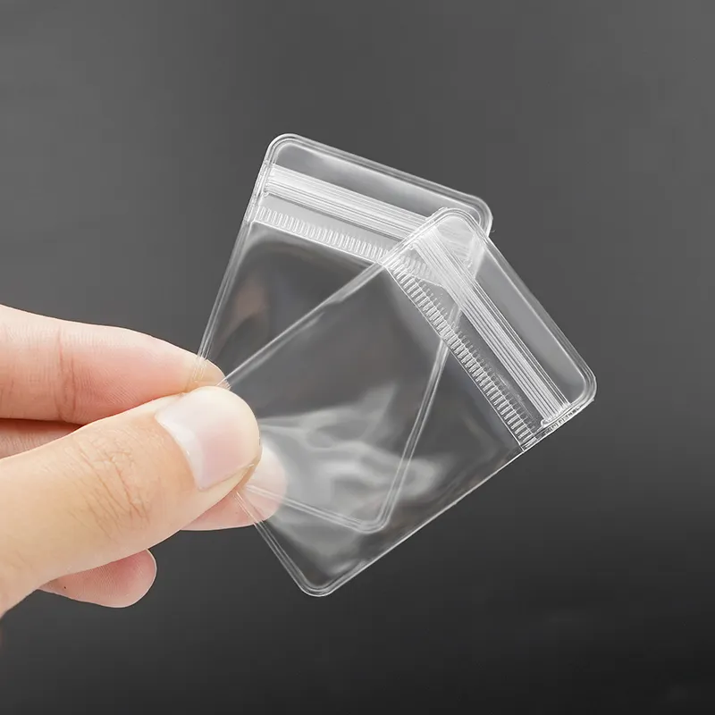 Op Maat Gemaakte Kleine Verpakking Plastic Groothandel Mini Oorbel Ziplock Ritssluiting Matte Rits Bolsas Plasticas Tassen Voor Sieraden