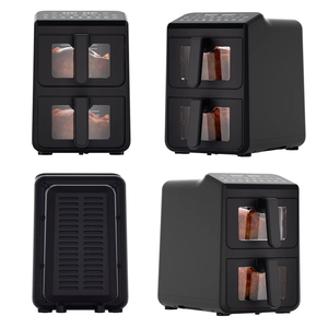 New Design 10L Double Stack Air Fryer Digital <strong>Control</strong> with Visible Window Dual Zone Air Fryer Oven <strong>Without</strong> Any Oil - Product Image 5