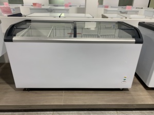 LUSTCK 273Lシングル温度商用チェストフリーザーディープディスプレイクーラーCE & <span class=keywords><strong>ETL</strong></span>認定小型アイスクリームフリーザー