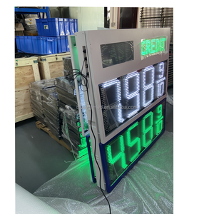 ป้ายบอกทางแก๊สดิจิทัลสำหรับกลางแจ้งมีจอ LED 16นิ้ว8.889/10สำหรับสถานีบริการน้ำมัน - Product Image 4
