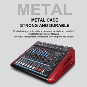 Professional Public Address System 8-channel USB <strong>Audio</strong> Mixer Amplifier with Wireless Microphone Function 16 DSP Digital Effects - Product Image 2