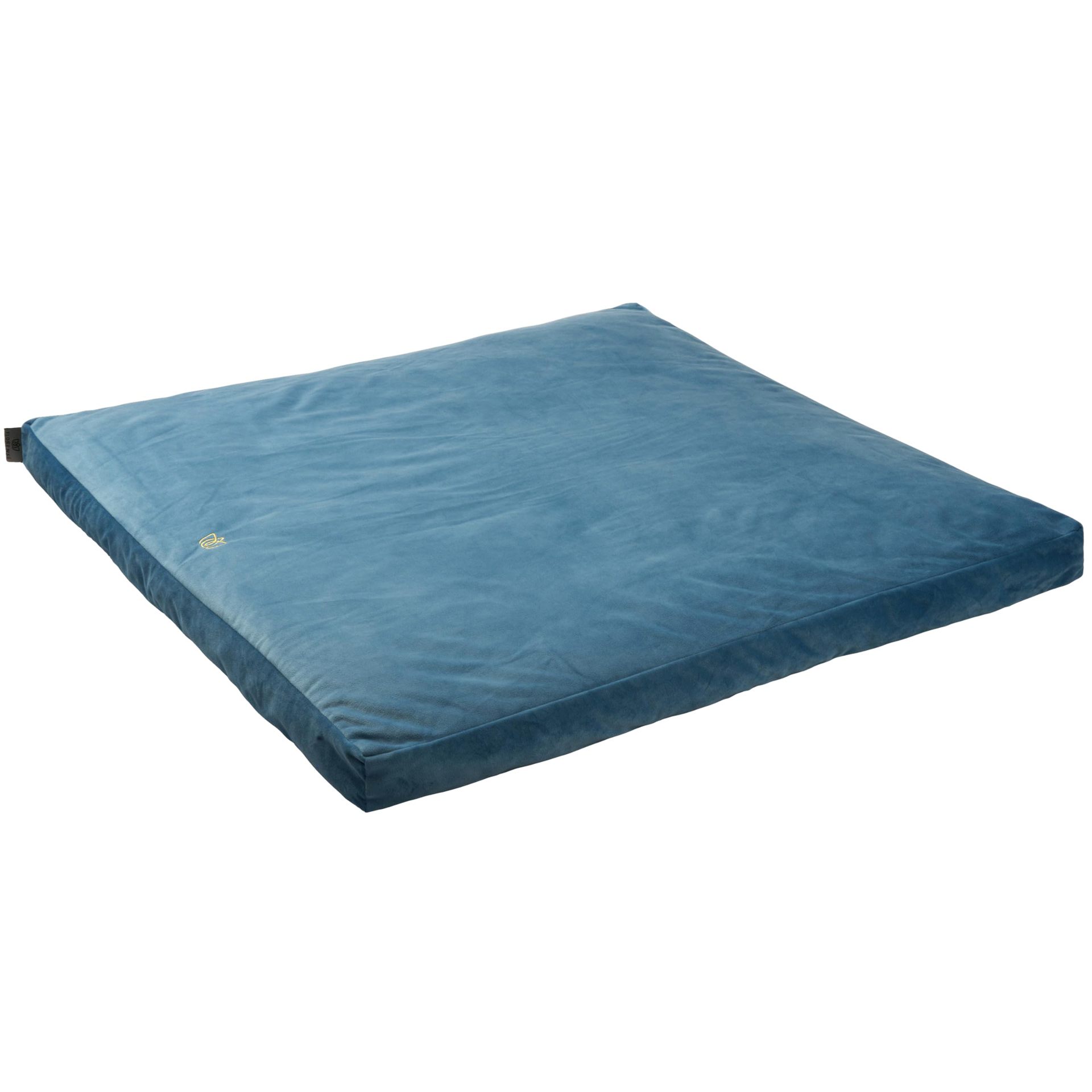 Square blue yoga cushion