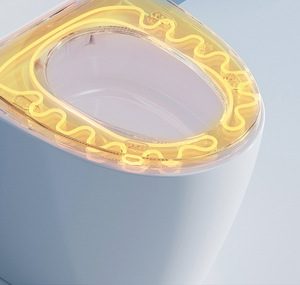 <strong>Best</strong>-Selling Smart <strong>Toilet</strong> Seat with Elongated Bowl Heating and Flip-Foot Function Includes Remote Control Top Seller Overseas - Product Image 3