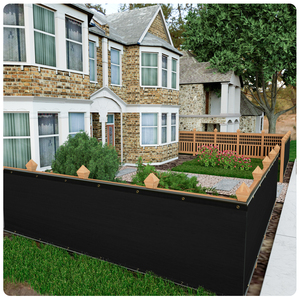 HDPE черный 3x10 футов Солнцезащитная сетка 60% УФ-защита парапетный затенитель для уличной сельскохозяйственной теплицы садовый сетчатый затемненный - Product Image 2