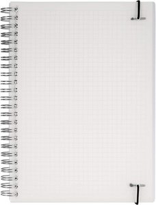 Grande sconto pianura A5 quadrato trasparente punteggiato griglia diario a spirale personalizzato quaderno con copertina rigida all'ingrosso - Product Image 5