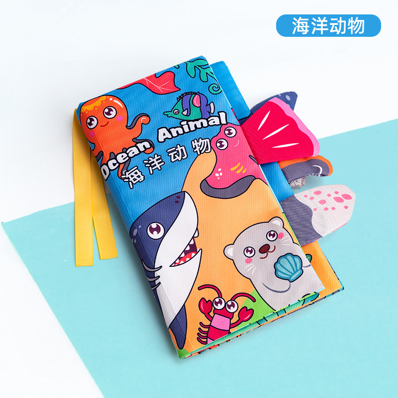 Livre de tissu de queue de cognition d'océan (4 pages 8 côtés)