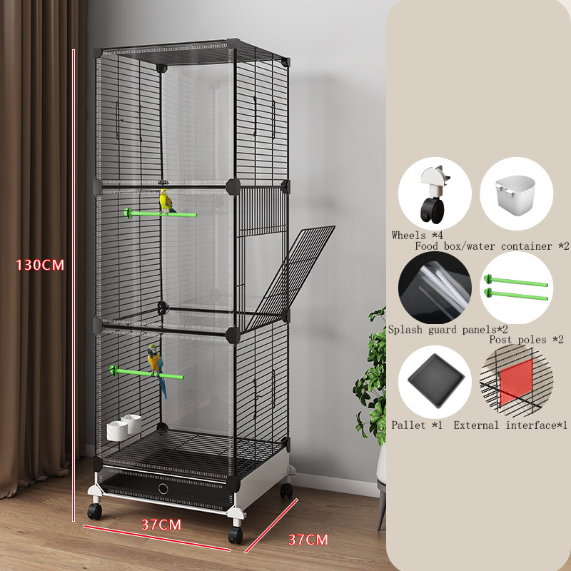 Transparent 3-compartment 6-piece set.