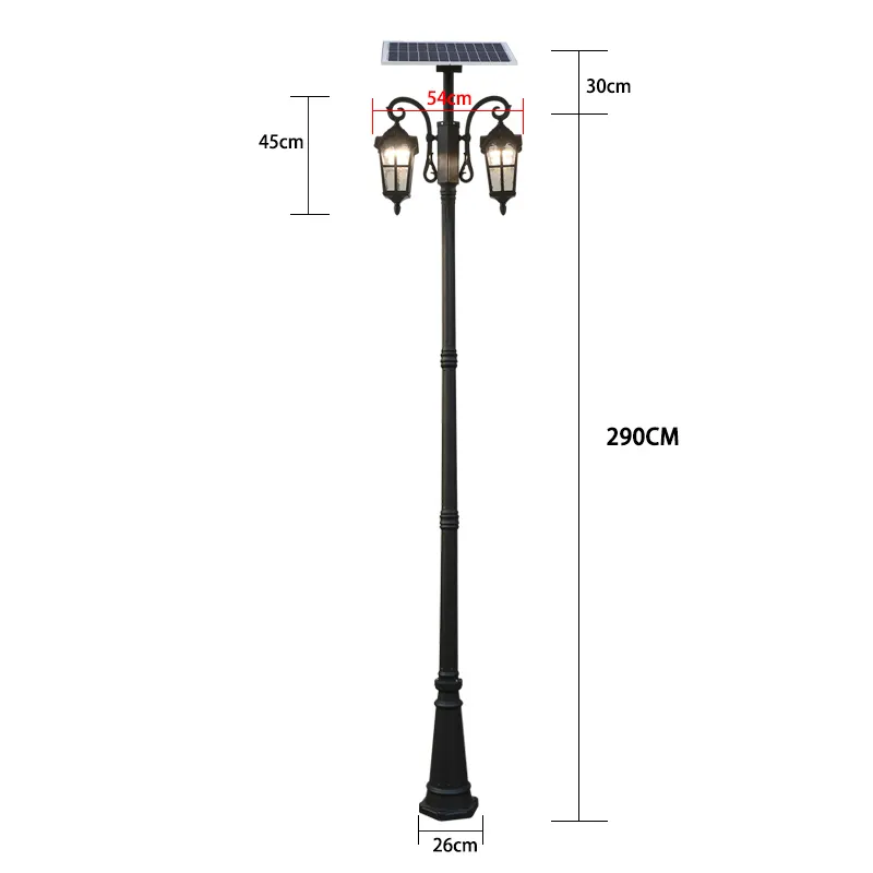 114 "lampione solare luci esterne luci solari per esterno luci impermeabili per giardino percorso cortile lampadina sostituibile,