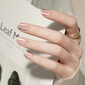 Hot Sale Semi-Cured 3D 2D Gel Nail Stickers <strong>DIY</strong> Manicure <strong>Decals</strong> in French Laser Art Styles with Metal Plastic Paper Material