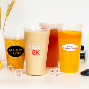 カスタム用の印刷ロゴコールドドリンククリア1リットル使い捨てプラスチックカップ - Product Image 5