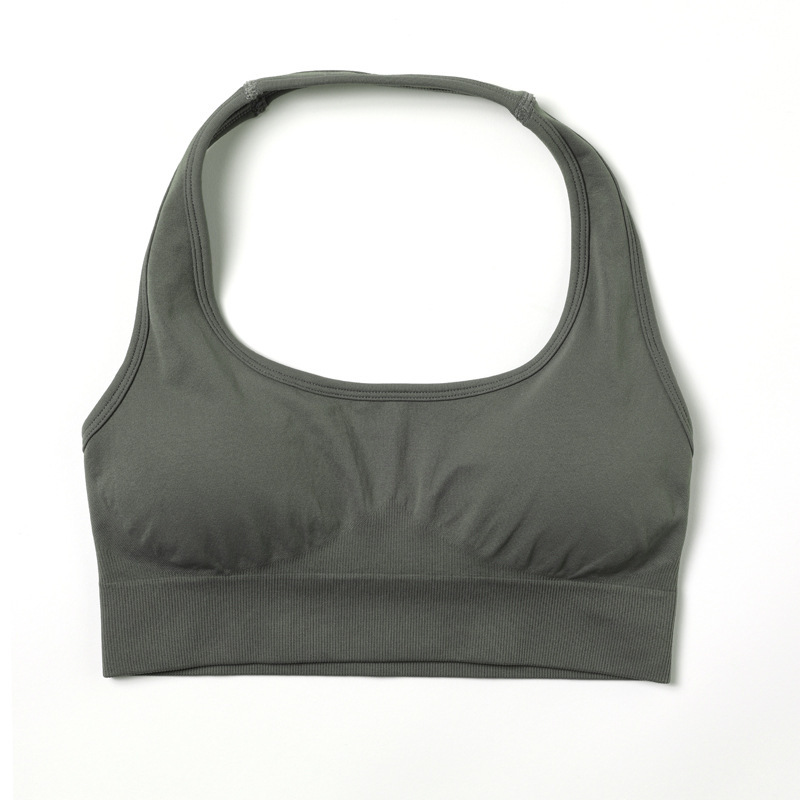 Sujetador Halter gris oscuro