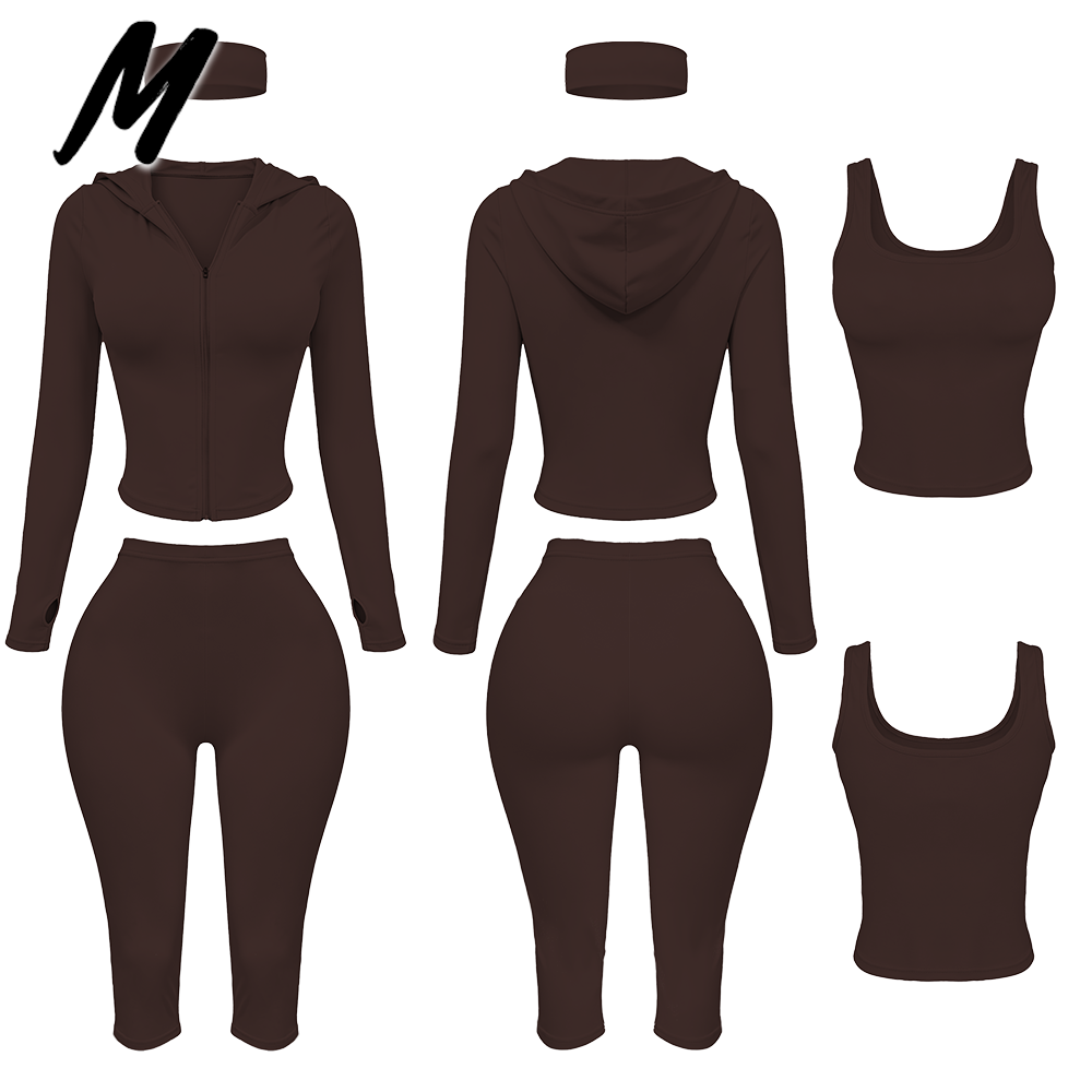 Brown 4-piece set