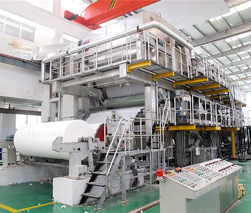 100 Ton Oud Papier Gerecycled Vezelweefsel Kraft Servet Maken Machines 2880Mm Voor Papierfabriek In Pakistan Kalkoenegypte