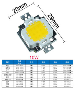 High Power Nature White Red Green Blue Yellow RGB Bridgelux <strong>12v</strong> <strong>10w</strong> COB <strong>Led</strong> Chip - Product Image 2