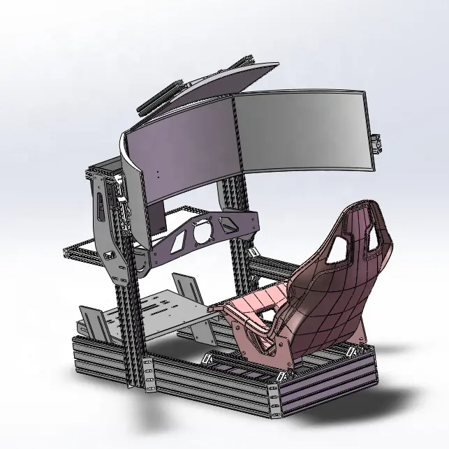 Kit di cockpit in alluminio di nuovo design con o senza kit di piattaforme di movimento per il prezzo del simulatore di guida per auto VR Game VR