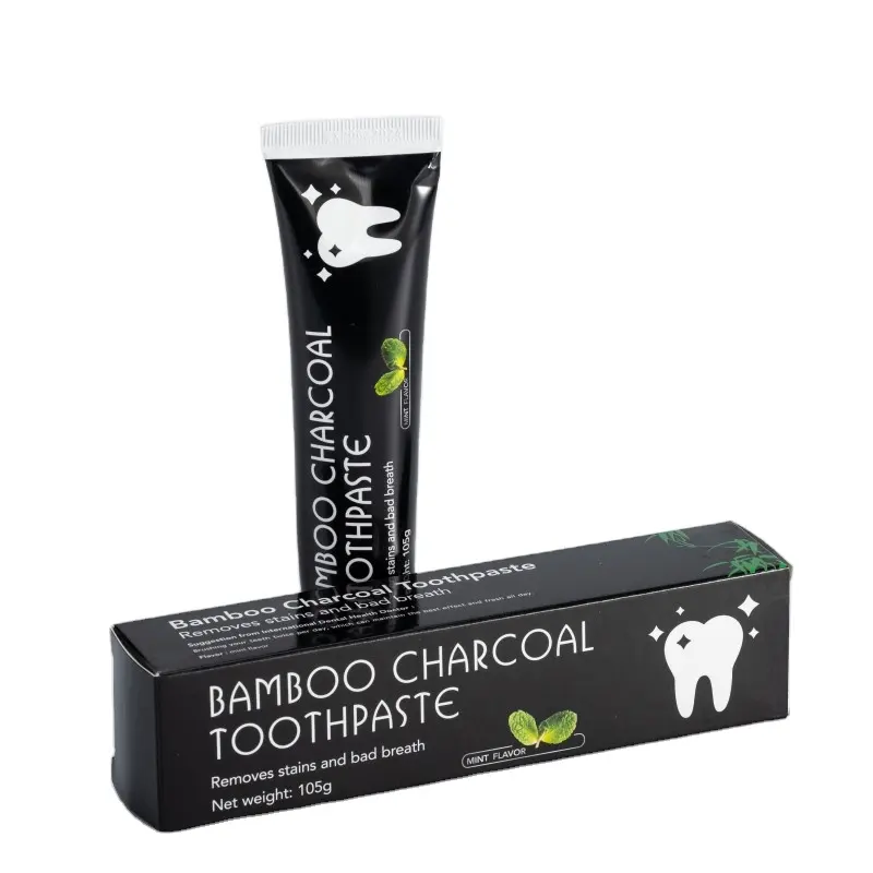 Removes stains and bad breath Activated Bamboo Charcoal Toothpaste