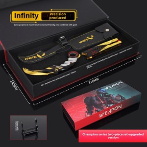 VALORANT şampiyonlar Edition kelebek bıçak & Karambit deri kılıf Premium silah modeli zanaat tahsil ile iki parçalı Set - Product Image 2