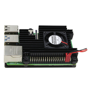 <strong>Raspberry</strong> <strong>Pi</strong> 4 Armor <strong>Case</strong> Aluminum Alloy Protective Shell Metal with Cooling Fan Heatsink for <strong>Raspberry</strong> <strong>Pi</strong> 4 Model B - Product Image 4